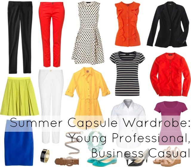 Young Professional Summer Capsule Wardrobe