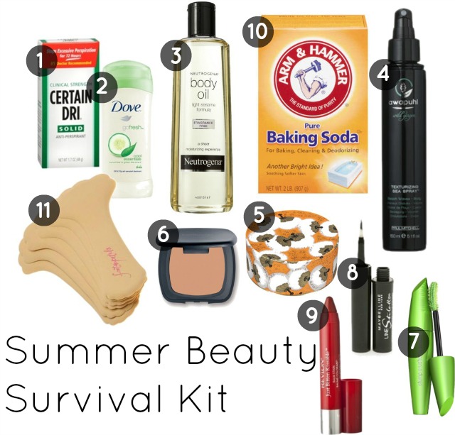 summer beauty survival kit