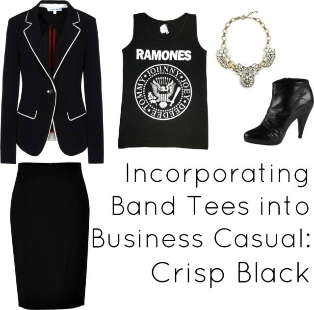 band tee dress code business casual