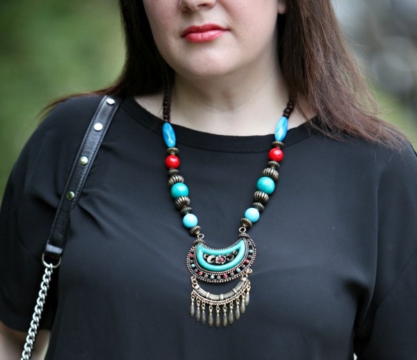 beaded statement necklace