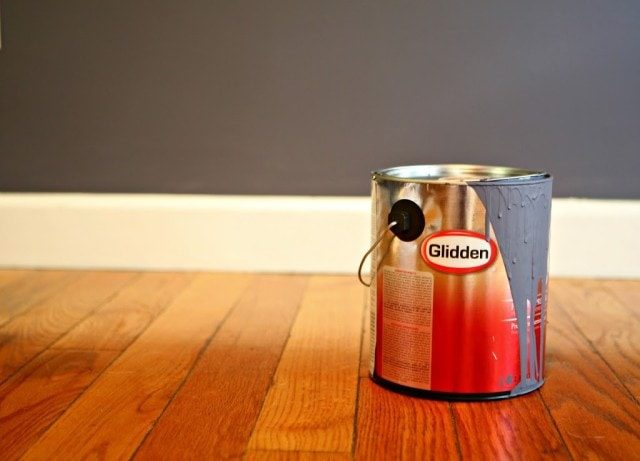 photo of an open can of Glidden paint