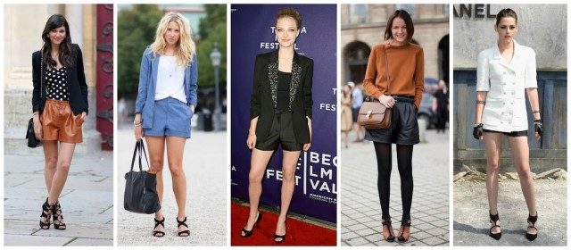 shorts with heels fashion trend