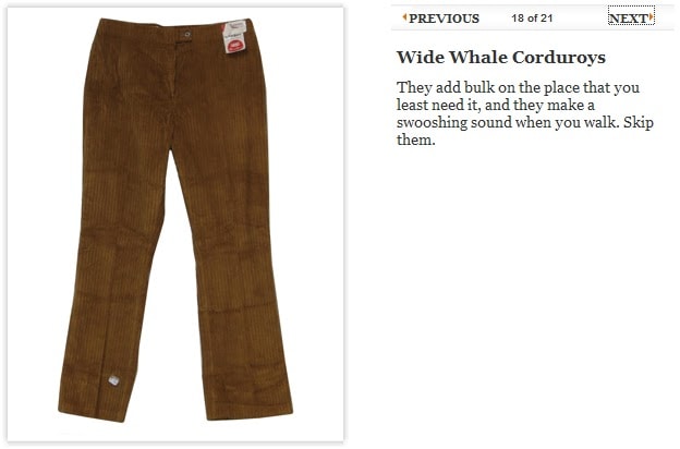 wide wale corduroy