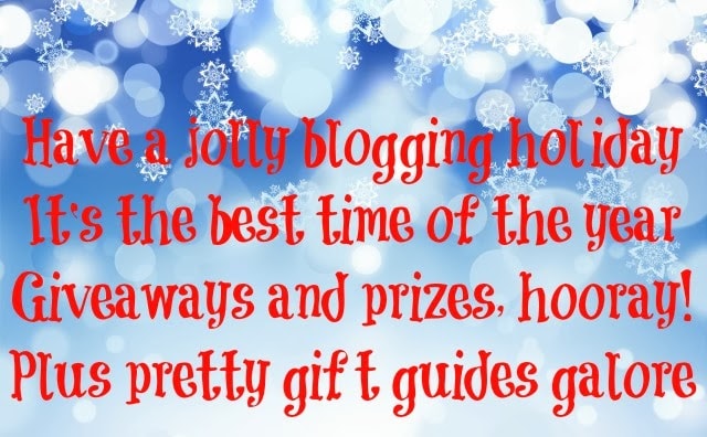 blogging holiday season