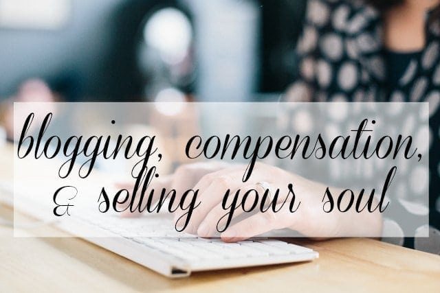 blogging compensation and selling your soul - wardrobe oxygen