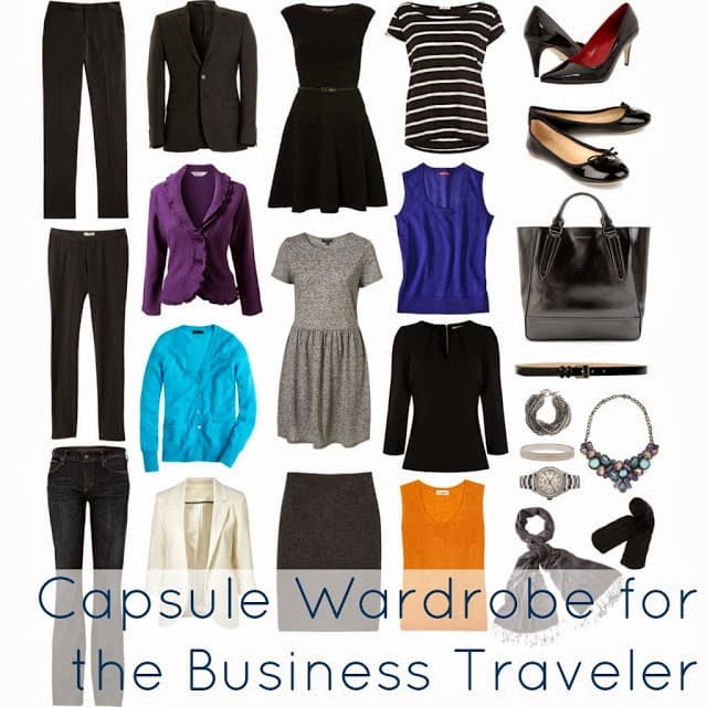 business travel capsule wardrobe