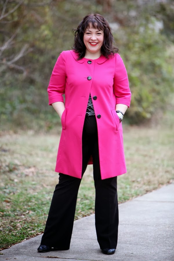 What I Wore: Heat Wave? 1 pink walking coat
