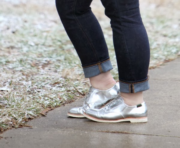 Isilver oxford brogues