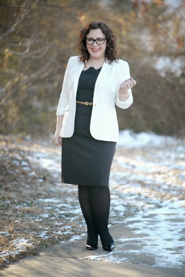 What I Wore: Ivory and Black