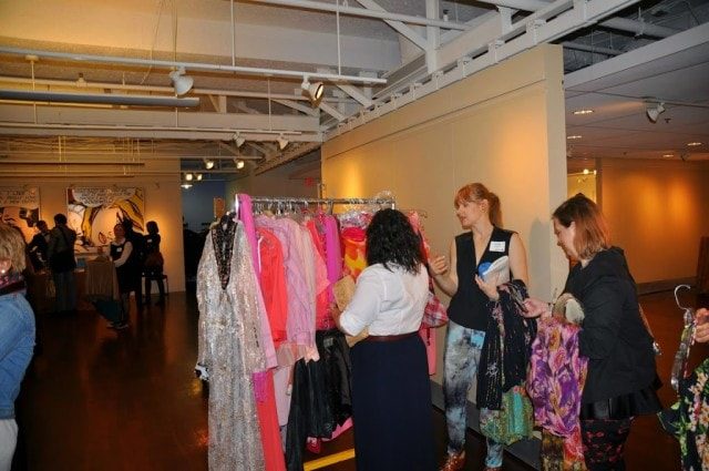 photo of individuals shopping an Goodwill of DC fashion event at the Pepco Edison Gallery 