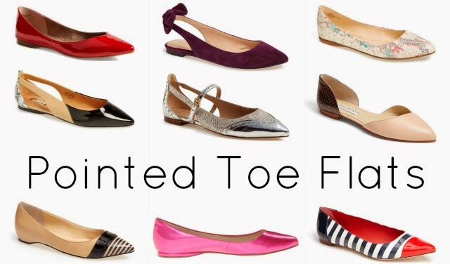 pointed toe flats