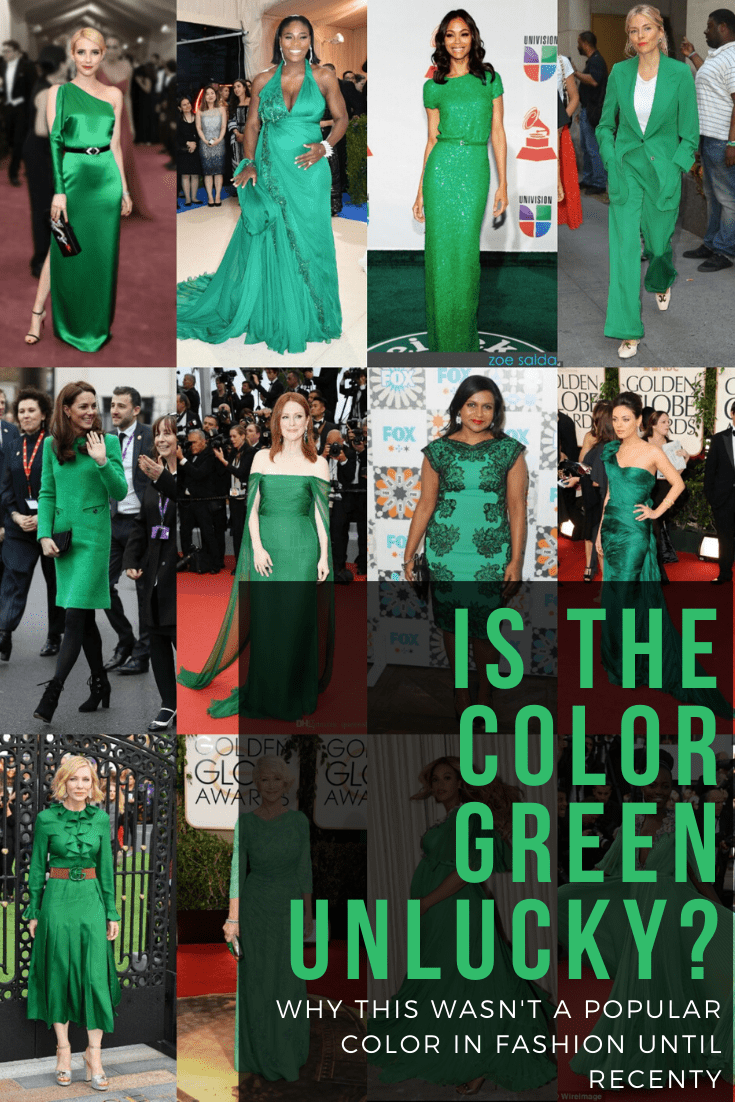 Superstition of Color Green in Fashion Is the color green unlucky? Superstition and the color green in fashion