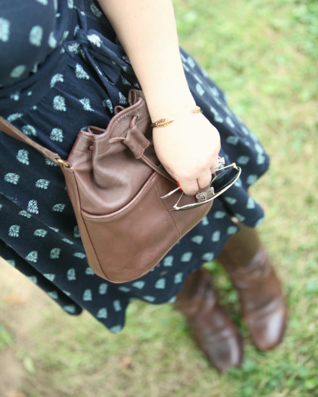 vintage coach bucket bag brown