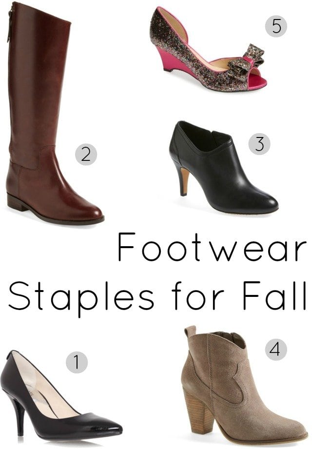 Ask Allie: Fall Shoe Must-Haves 1 shoe must have footwear staples fall