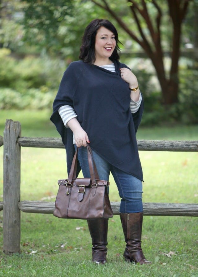 wardrobe oxygen what i wore ann taylor cashmere poncho