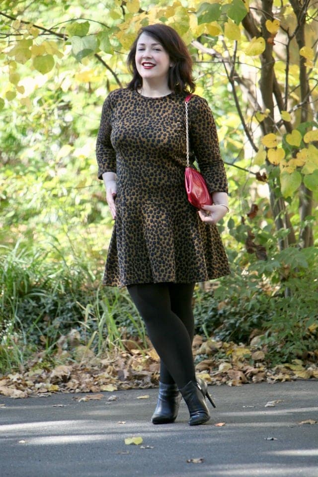 Wardrobe Oxygen What I Wore LOFT Leopard Dress