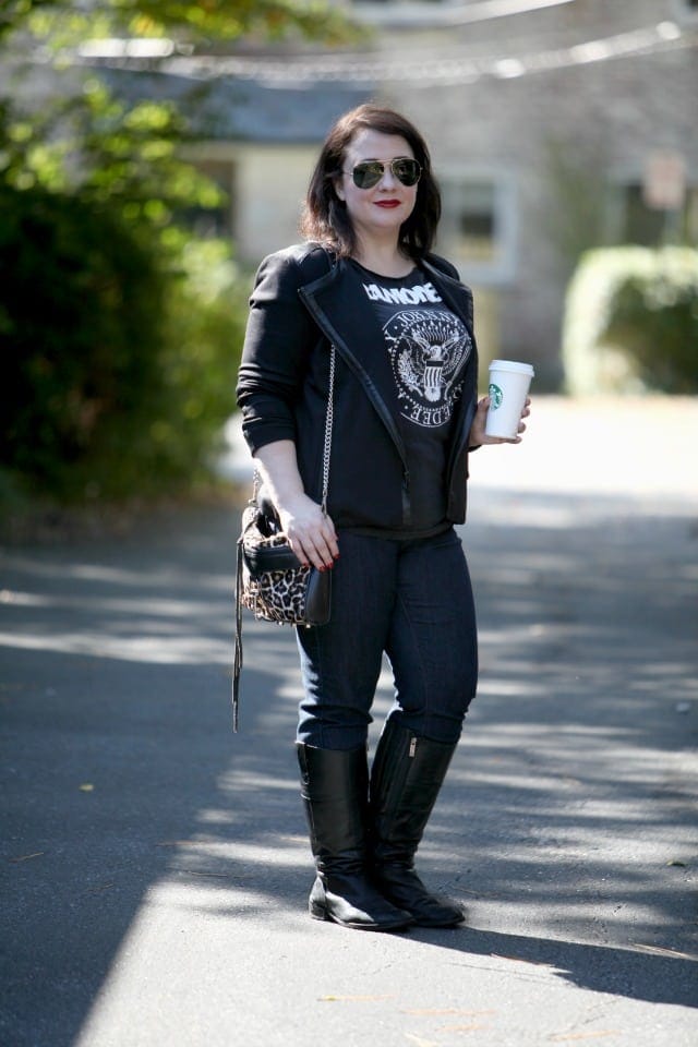 Wardrobe Oxygen What I Wore Weekend Mom Style featuring Ramones Tee and NYDJ