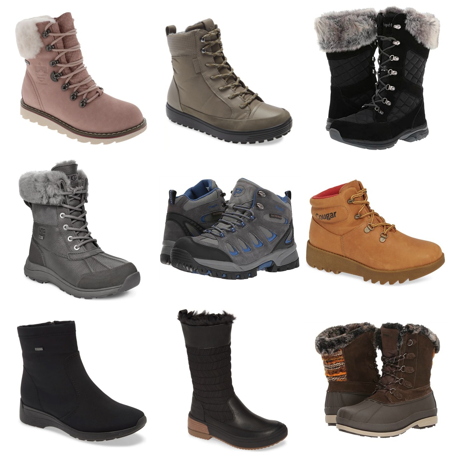 wingtip ankle boots