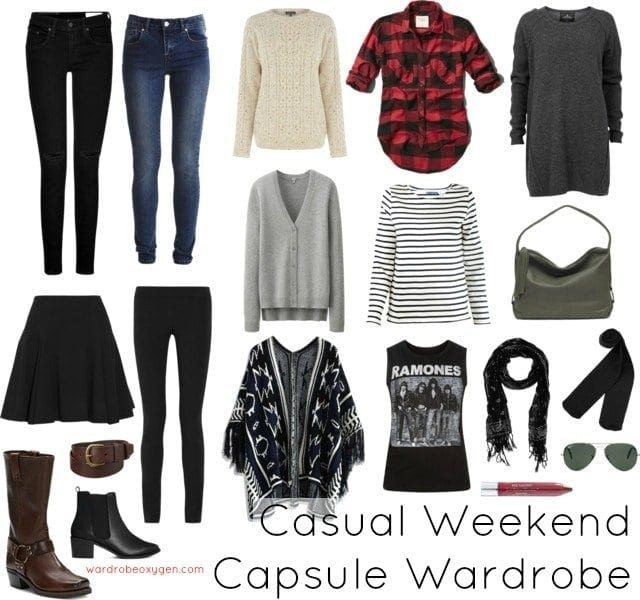 capsule wardrobe casual weekend winter fall