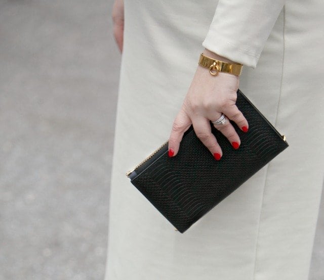 Wardrobe Oxygen: Dagne Dover Python Clutch