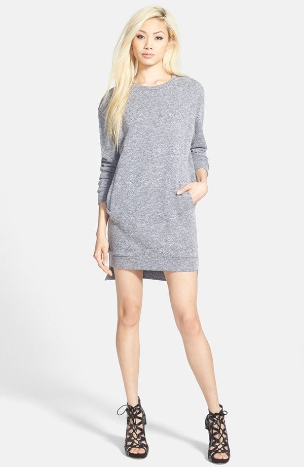 Glamorous Sweatshirt Dress from Nordstrom in Gray