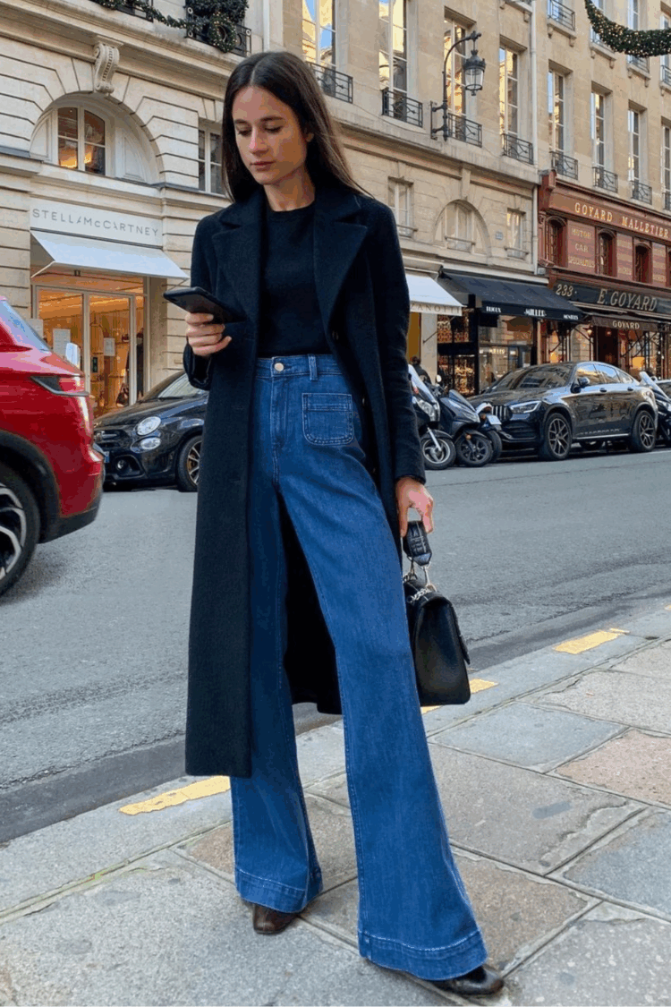 how to style chelsea boots with flared jeans