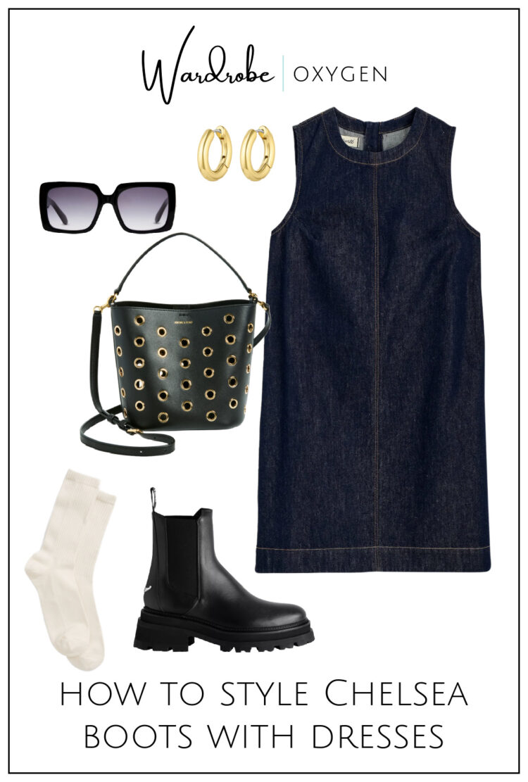 tips on how to style chelsea boots with dresses