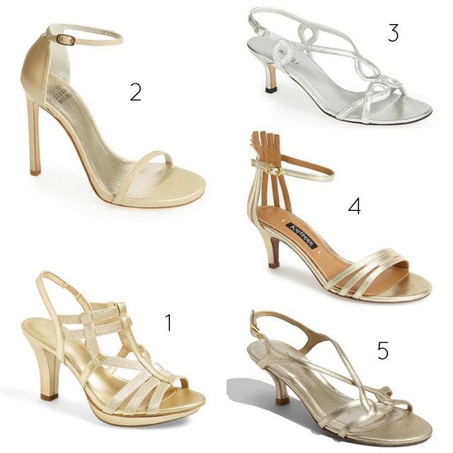 Wide Width Metallic Shoes - Wardrobe Oxygen