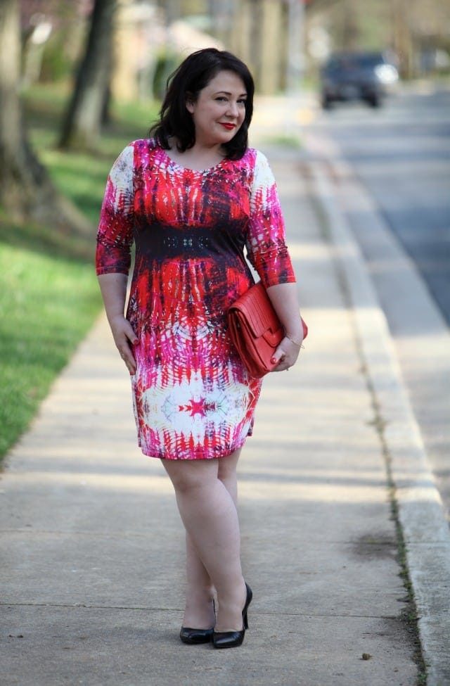 Red Print Dress by Triste via Gwynnie Bee