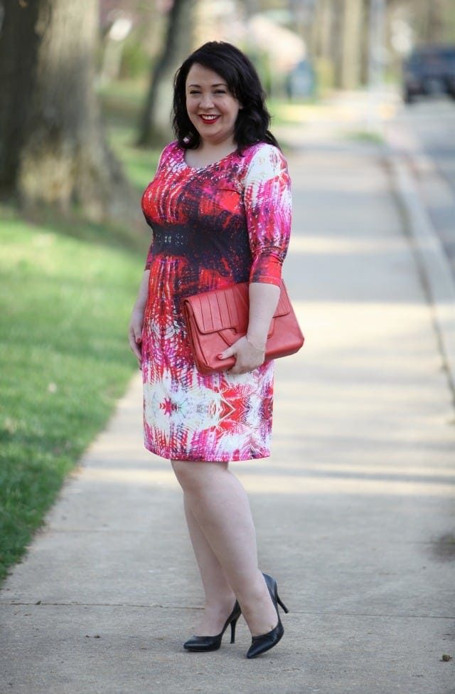 Red Print Dress by Triste via Gwynnie Bee