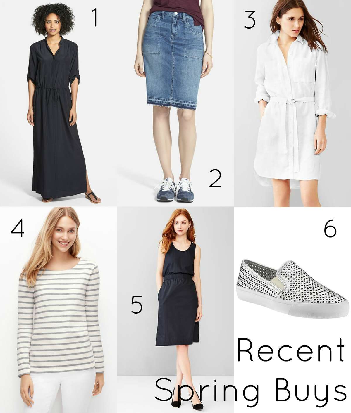 recent spring purchases clothing