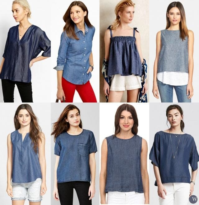 denim top shirt fashion trend for summer