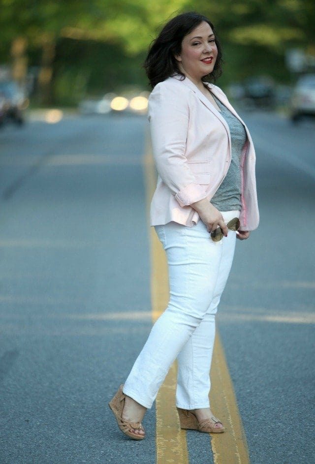 vince camuto taffy pink blazer