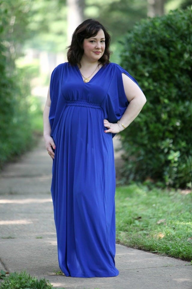 What I Wore: Ode to a Grecian Urn featuring Koh Koh dress, Yellow Box Footwear, and a necklace from Sweet & Spark