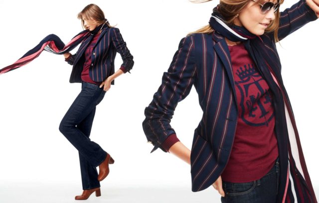 Talbots Fall 2015 Look Book Preview Feautring Varsity Stripe Blazer