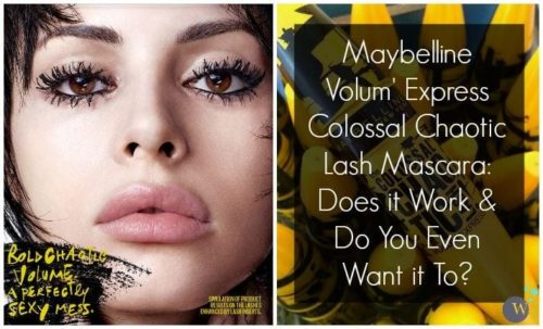 Maybelline Colossal Chaotic Lash Washable Mascara Review