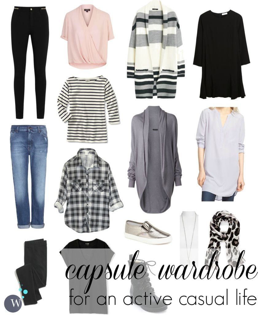 Capsule Wardrobe for active casual lifestyle or SAHM