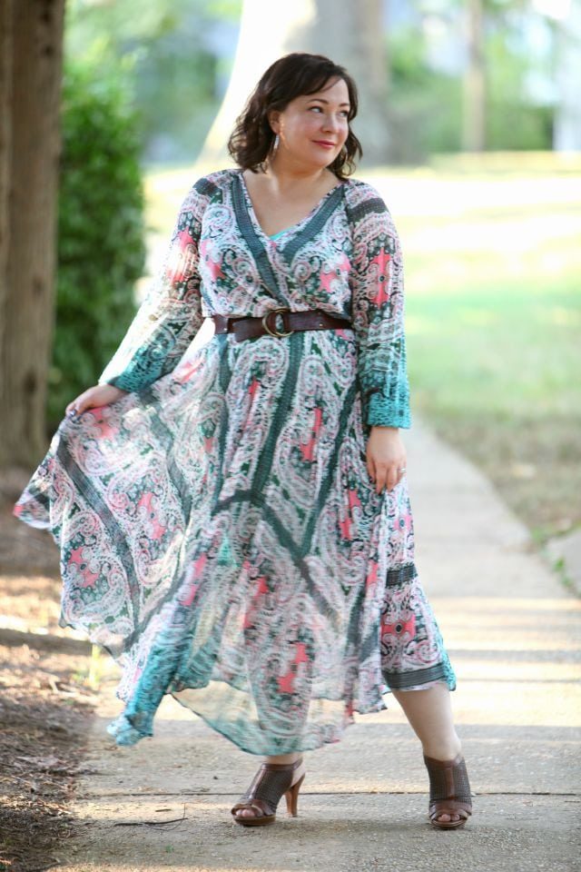 Wardrobe Oxygen featuring a paisley chiffon maxi dress from Charlie Jade