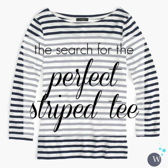 the search for the perfect stripe tee