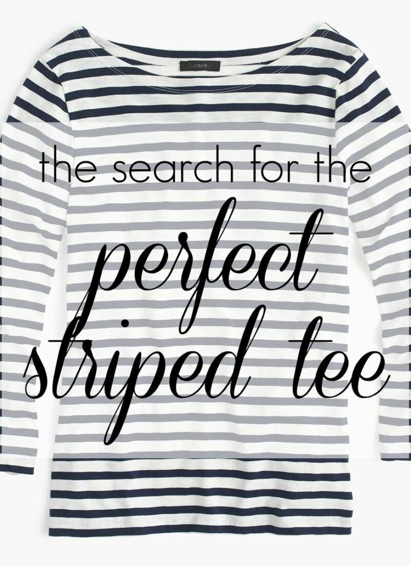 the search for the perfect stripe tee