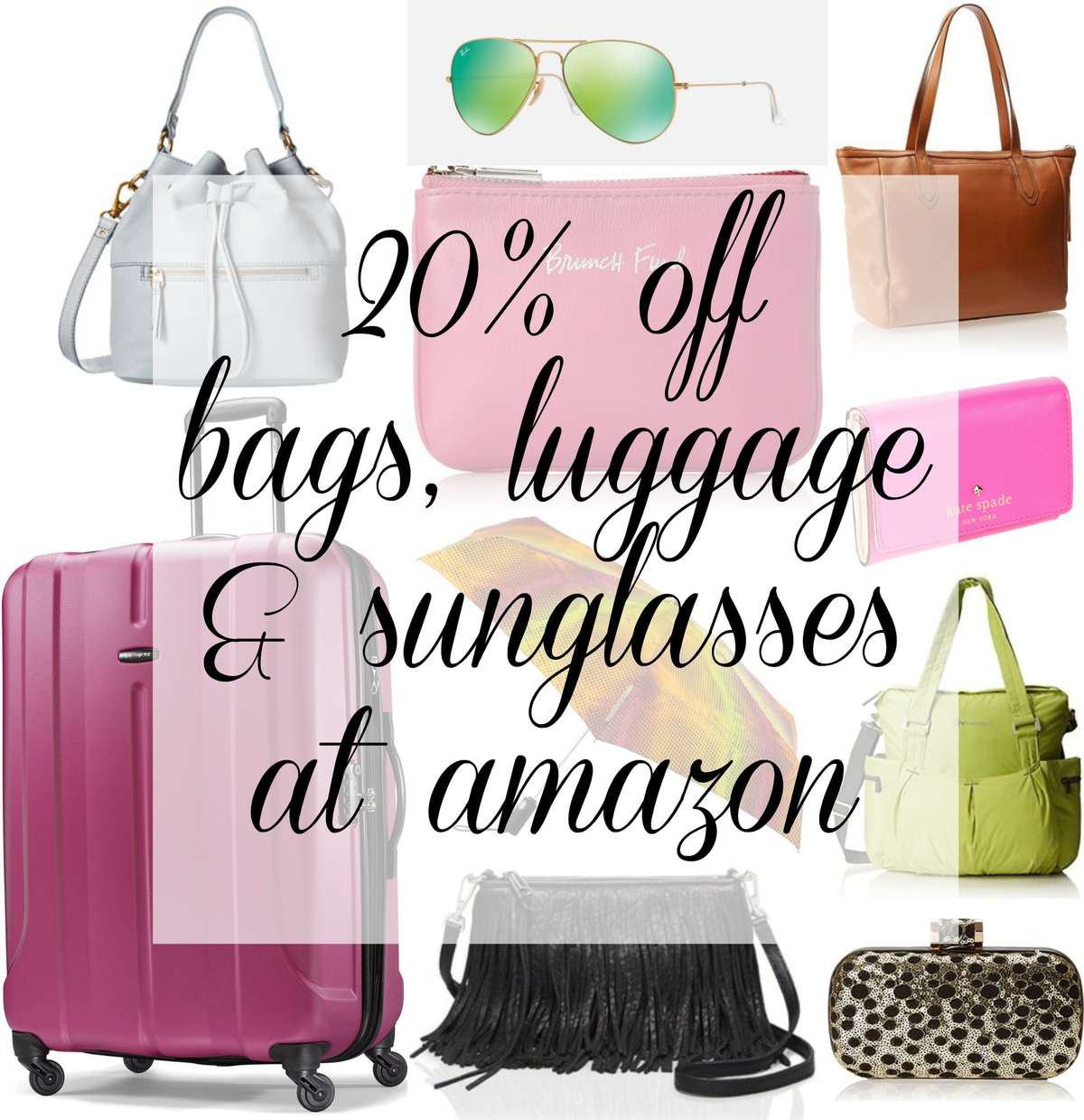 20% off Bags, Sunglasses, Luggage and More at Amazon: My Picks