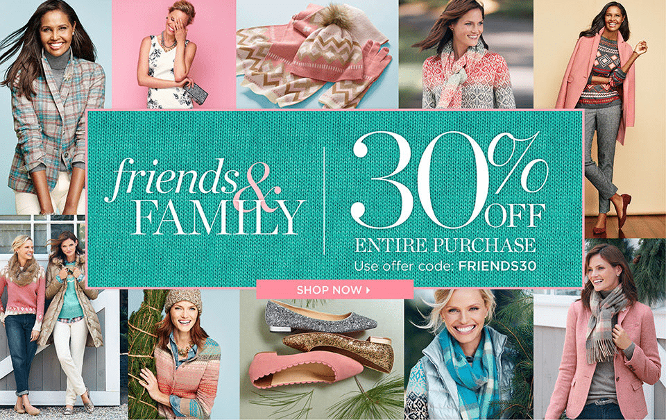 Talbots Friends & Family Starts Today!