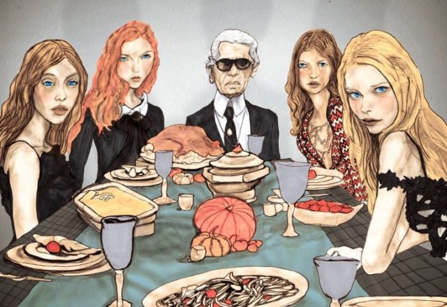 Danny Roberts Thanksgiving - Karl Lagerfeld and Models from Chanel Spring 2010