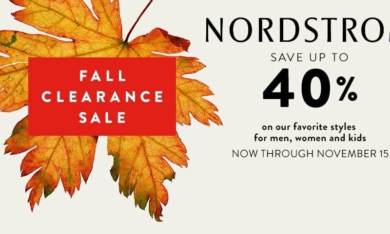 nordstrom fall clearance sale