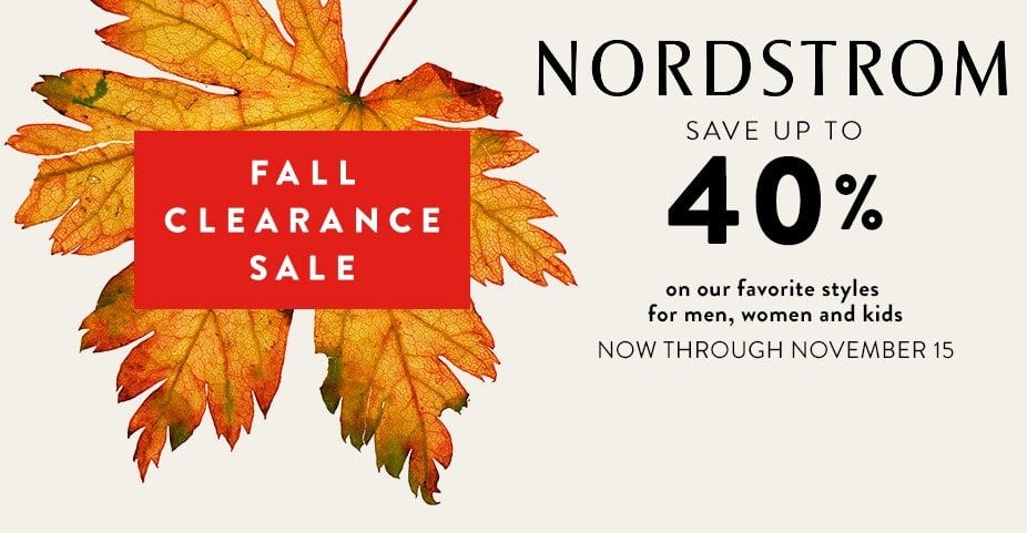 nordstrom fall clearance sale