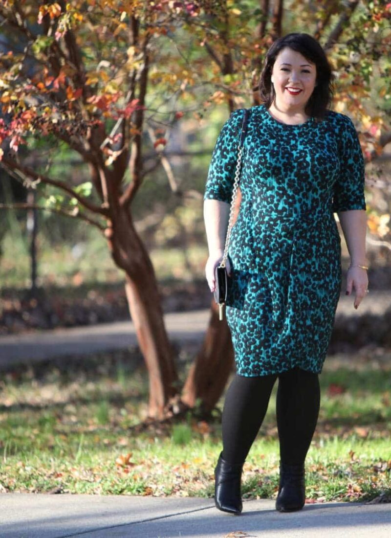 Wardrobe Oxygen featuring a Gabby Skye dress, Jessica Simpson booties, and a Dagne Dover Clutch Wallet What I Wore: Dagne Dover Clutch Wallet
