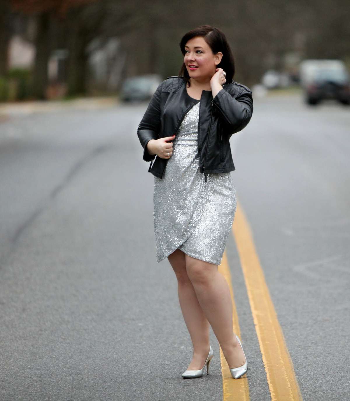 Wardrobe Oxygen, an over 40 fashion and personal style blog featuring a silver sequin cocktail dress
