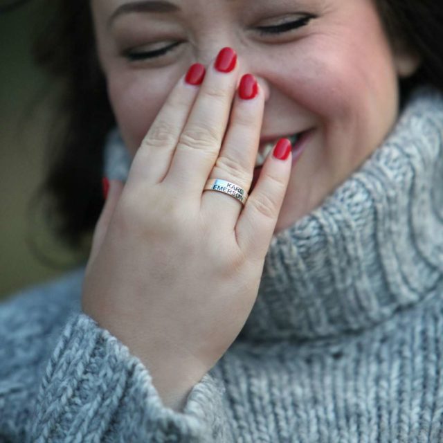 sterling silver personalized rings - wardrobe oxygen