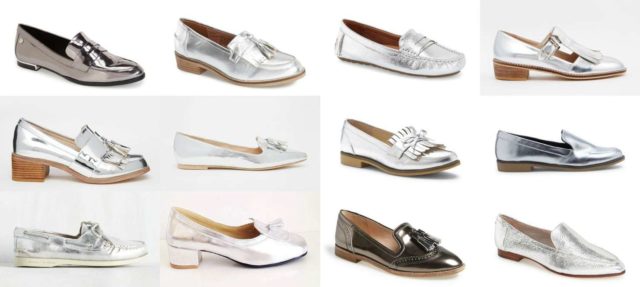 Wardrobe Oxygen - 2016 shoe trend is silver mirror. My picks for best silver loafers driving mocs and boating shoes
