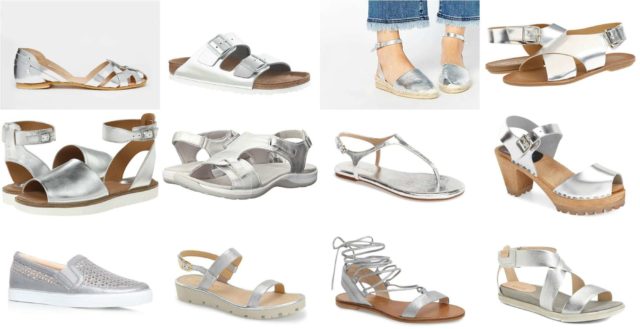 Wardrobe Oxygen - The Best silver metallic sandals and summer shoes for 2016